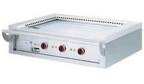 Plancha professionnelle Teppanyaki lectrique 3 zones  poser DIAMOND
