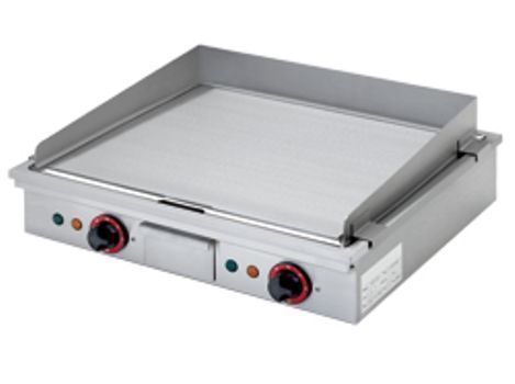 Plancha professionnelle Teppanyaki lectrique 2 zones  poser ou  encastrer DIAMOND