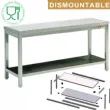 Table inox dmontable Largeur 1400mm - Profondeur 700mm DIAMOND - TL1471/KD TL1471/KD
