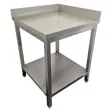 Table inox d'angle soude Largeur 700mm - Profondeur 700mm DIAMOND - TL771A/C