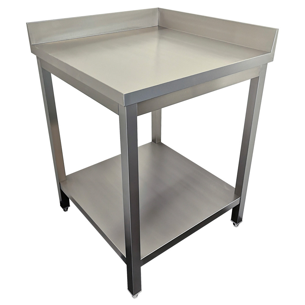 Table inox d'angle soudée Largeur 700mm - Profondeur 700mm DIAMOND -  TL771A/C disponible sur Chr Restauration