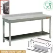 Table inox murale dmontable Largeur 2000mm - Profondeur 700mm DIAMOND - TL2071A/KD TL2071A/KD