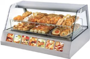 Vitrine chaude panoramique longueur 1200mm DIAMOND VHDP-B1