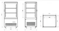 Vitrine rfrigre de comptoir 60 litres Diamond - MIC-36B/R6 MIC-36B/R6