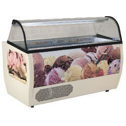 Vitrine réfrigérée à crème glacée 13 bacs Rumba DIAMOND Vitrine réfrigérée à crème glacée 13 bacs Rumba DIAMOND