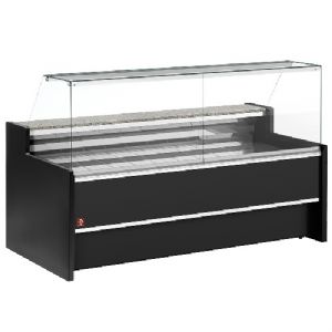 Vitrine rfrigre  vitre droite Longueur 1500mm DIAMOND - FLORENCE NOIR