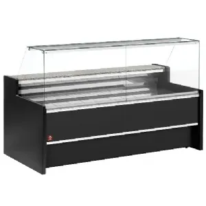 Vitrine rfrigre  vitre droite Longueur 2500mm DIAMOND - FLORENCE NOIR FC25/B5-VR2