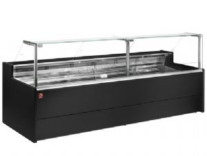 Vitrine rfrigre  vitre droite sur pistons longueur 1500mm DIAMOND - VENICE NOIR