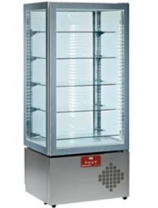 Vitrine réfrigérée 4 faces vitrées positive ou négative ventilée Diamond - MAX/50MV