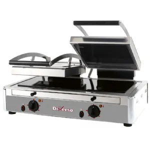 Appareil � paninis professionnel vitroc�ramique double Diverso by DIAMOND WR-LGVE-62