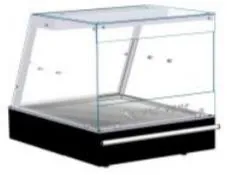 Vitrine chaude en service traditionnel  poser - Longueur 1320mm DOREGRILL V 132 Trad AP