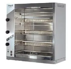 Rôtissoire professionnelle à gaz 4 broches DOREGRILL Ginox 4-G