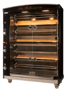 Rôtissoire professionnelle à gaz 8 broches DOREGRILL MAGFLAM 8 petite longueur