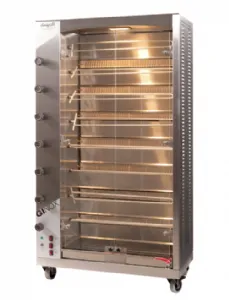 Rôtissoire professionnelle à gaz 8 broches DOREGRILL Ginox 8-G