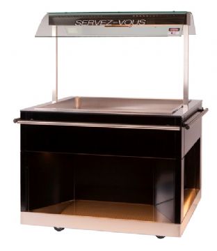 Vitrine chaude lot Cross-Merchandising en libre-service - Longueur 1095mm DOREGRILL