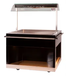 Vitrine chaude lot Cross-Merchandising en libre-service - Longueur 1095mm DOREGRILL V 100 LS ilt Cross-Merchandis