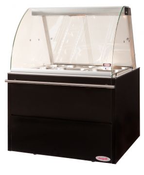 Vitrine chaude en service traditionnel - Longueur 1000mm DOREGRILL