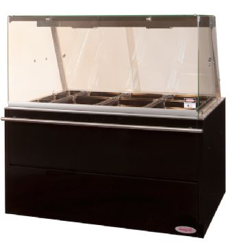 Vitrine chaude en service traditionnel - Longueur 1320mm DOREGRILL