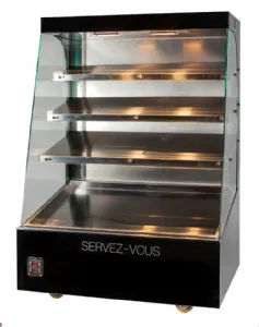 Vitrine chaude en libre-service - 4 niveaux - Longueur 800mm DOREGRILL V 80 LS 4