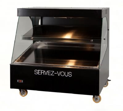 Vitrine chaude en libre-service - 2 niveaux - Longueur 850mm DOREGRILL