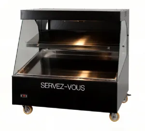 Vitrine chaude en libre-service - 2 niveaux - Longueur 1300mm DOREGRILL V 132 LS 2