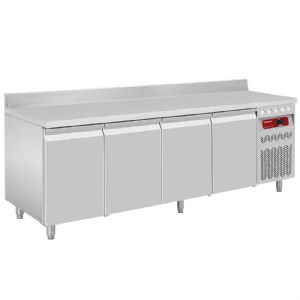 Table rfrigre 4 portes avec dosseret  profondeur 700 DIAMOND DT224/R2A