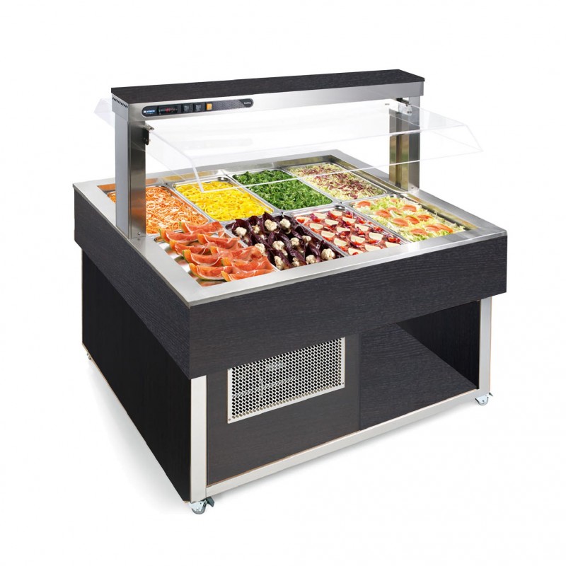 Smart Buffet cuves chaudes bain marie sec - SBCS-4G-B - CODIGEL main image 1