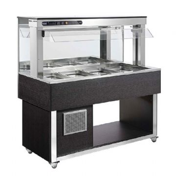 Buffet réfrigéré mural avec cuve pour bacs GN1/1 AFINOX Buffet réfrigéré mural avec cuve pour bacs GN1/1 AFINOX