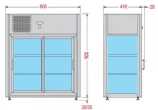 Vitrine rfrigre de comptoir 150 litres TECFRIGO - LINUS 150 130757