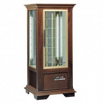 Vitrine réfrigérée 4 faces vitrées positive ventilée en bois massif spécial chocolat TECFRIGO Vitrine réfrigérée 4 faces vitrées positive ventilée en bois massif spécial chocolat TECFRIGO