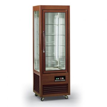 Vitrine réfrigérée 4 faces vitrées positive ventilée en bois massif TECFRIGO Vitrine réfrigérée 4 faces vitrées positive ventilée en bois massif TECFRIGO