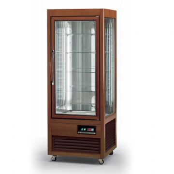 Vitrine réfrigérée 4 faces vitrées positive ventilée en bois massif TECFRIGO Vitrine réfrigérée 4 faces vitrées positive ventilée en bois massif TECFRIGO
