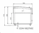 Conservateur panoramique vision 1953x980x970mm INFRICO ECHV2000VSC-60hz