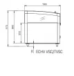 Conservateur panoramique vision 2500x980x970mm INFRICO ECHV2500VSC-60hz