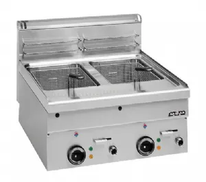 Friteuse professionnelle électrique 2x8 Litres à poser MBM profondeur 600mm EF66