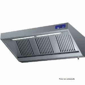 Hotte professionnelle murale complte  longueur 1500mm profondeur 700mm