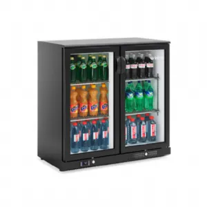 Arri�re-bar r�frig�r� 2 portes vitr�e battante compatible 60 Hz INFRICO ERV25-60hz