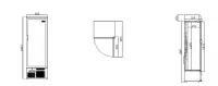 Armoire à boisson 1 porte vitrée 283 Litres positif compatible 60 Hz INFRICO ERV53-60hz