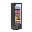 Armoire  boisson 1 porte vitre 280 Litres noire INFRICO