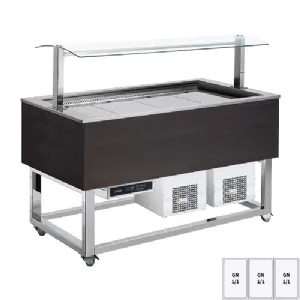 Buffet à froid positif GN 3-1/1 RAL | REDFOX ES BLUE+ 3R