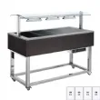 Buffet chauffé, vitrocéramique GN 4-1/1 Wenge | REDFOX