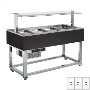Buffet à froid positif GN 3-1/1 Hemlock | REDFOX ES GREEN+ 3H