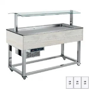 Buffet à froid positif GN 3-1/1 Hemlock | REDFOX ES LIME+ 3H
