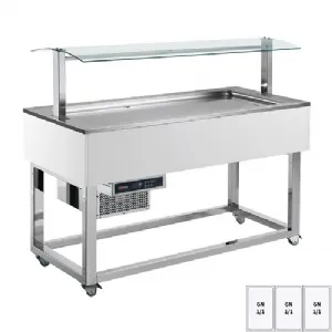 Buffet à froid positif GN 3-1/1 RAL | REDFOX ES LIME+ 3R