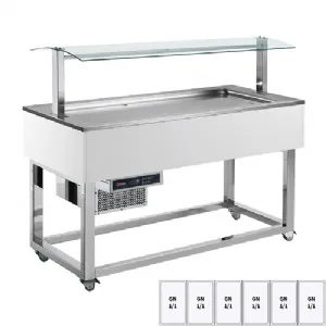 Buffet à froid positif GN 3-1/1 Hemlock | REDFOX ES BLUE+ 3H