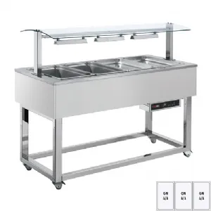 Buffet chauffé, à eau GN 3-1/1 RAL | REDFOX ES RED+ 3R