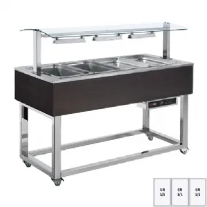 Buffet chauffé, à eau GN 3-1/1 Wenge | REDFOX ES RED+ 3W