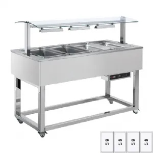 Buffet chauffé, à eau GN 4-1/1 RAL | REDFOX ES RED+ 4R