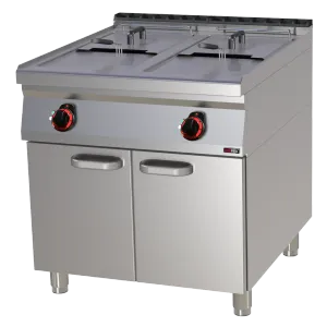 Friteuse électrique double 0,8 kW/l, 17+17 l avec soubassement | REDFOX FE 90/80-17 E