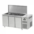 Saladette rfrigre 3 portes GN1/1 FREEZERLINE - Couvercle en acier